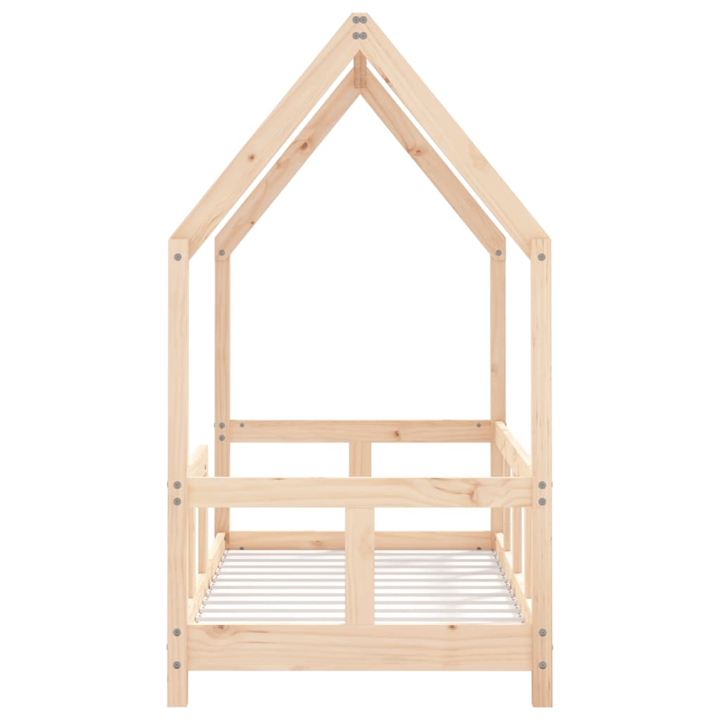 vidaXL Estructura de cama para niños madera maciza de pino 70x140 cm