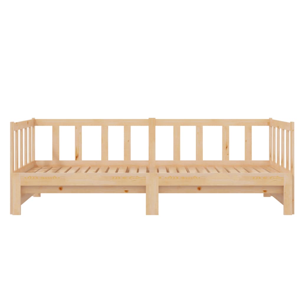 vidaXL Sofá cama nido madera maciza de pino 90x200 cm