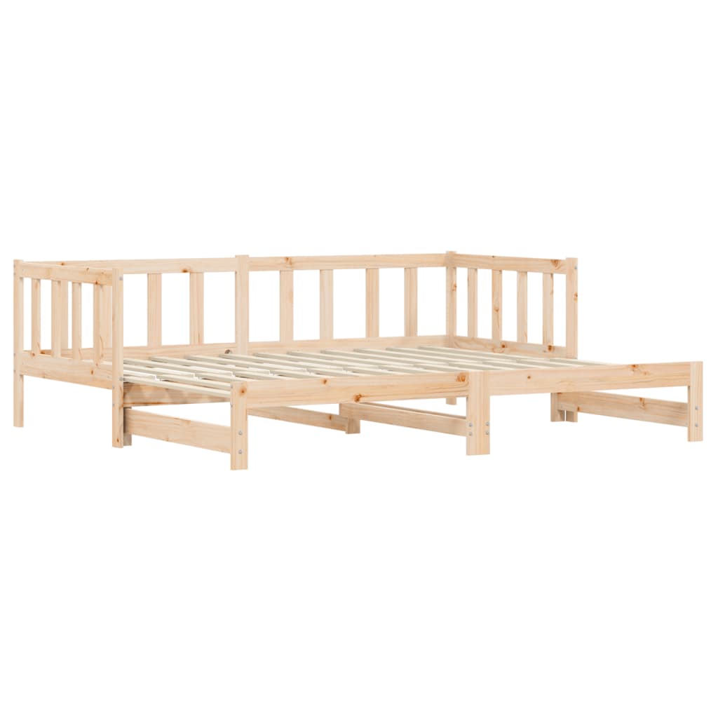 vidaXL Sofá cama nido sin colchón madera maciza 90x190 cm