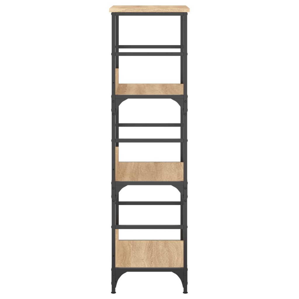 vidaXL Estantería de madera ingeniería roble Sonoma 50x33x117,5 cm