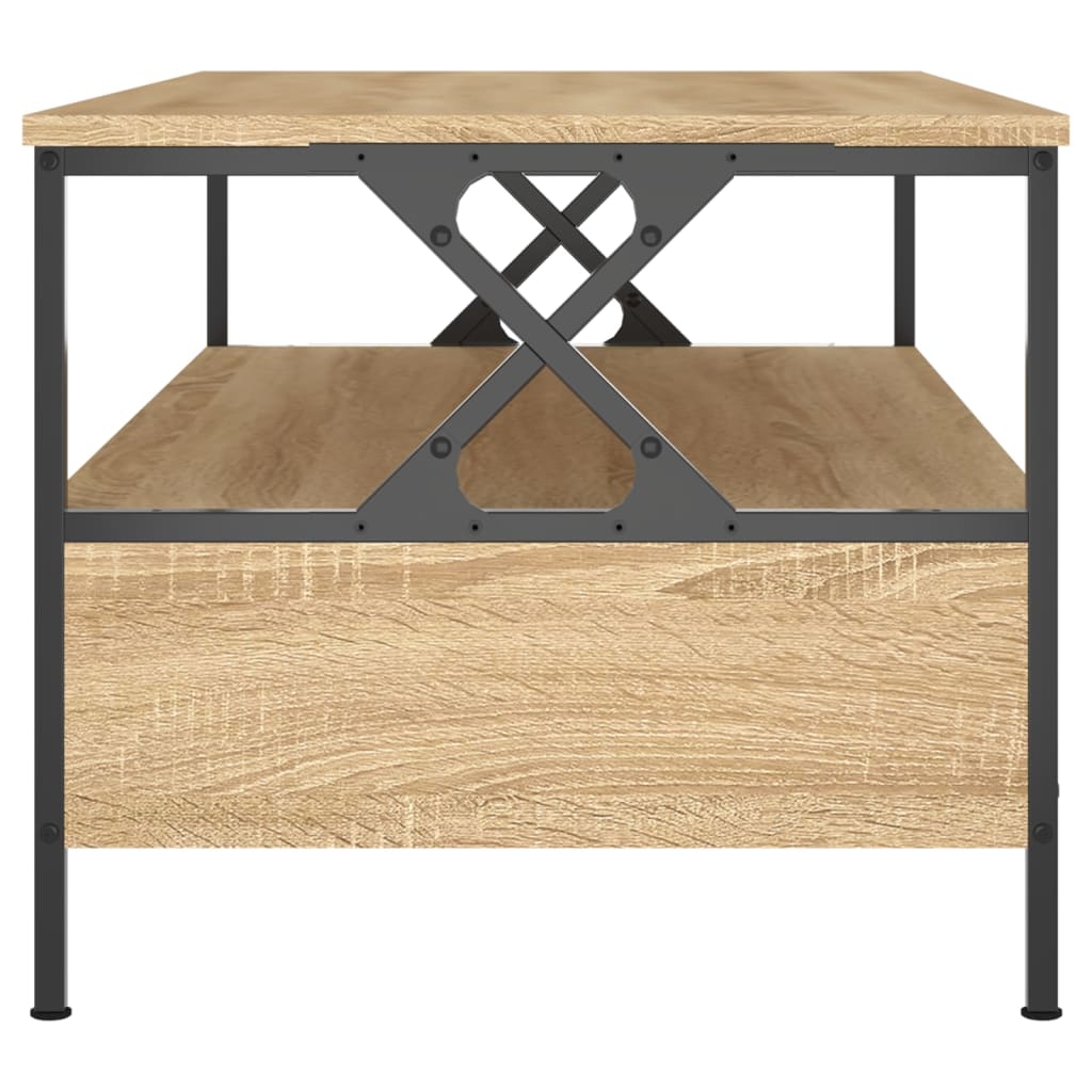 vidaXL Mesa de centro madera de ingeniería roble Sonoma 100x51x45 cm