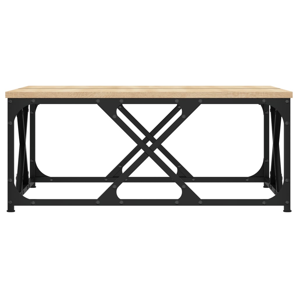 vidaXL Mesa de centro madera de ingeniería roble Sonoma 70x70x30 cm