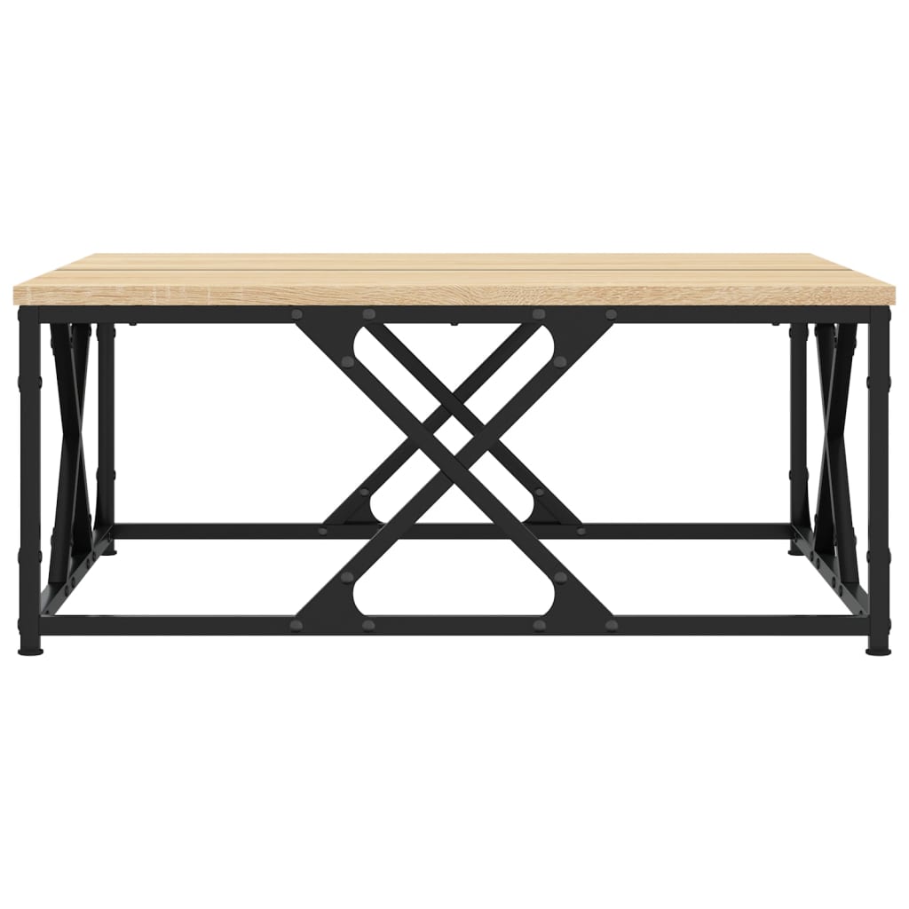 vidaXL Mesa de centro madera de ingeniería roble Sonoma 70x70x30 cm