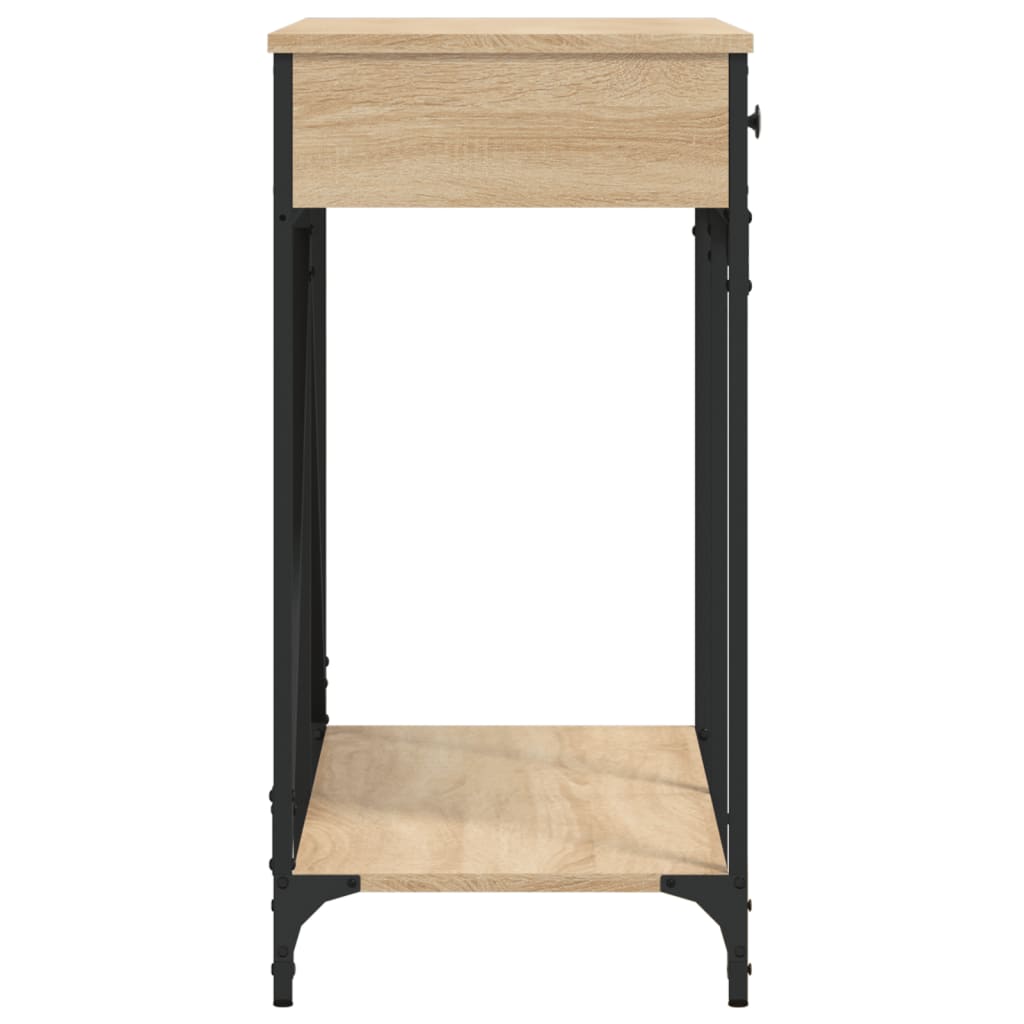 vidaXL Mesa consola madera de ingeniería roble Sonoma 100x39x78,5 cm