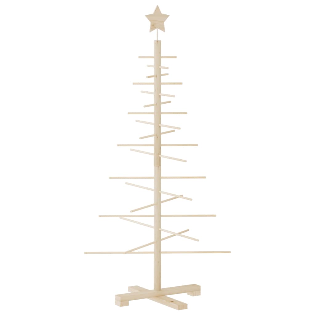 vidaXL Árbol de Navidad de madera de adorno madera maciza pino 125 cm