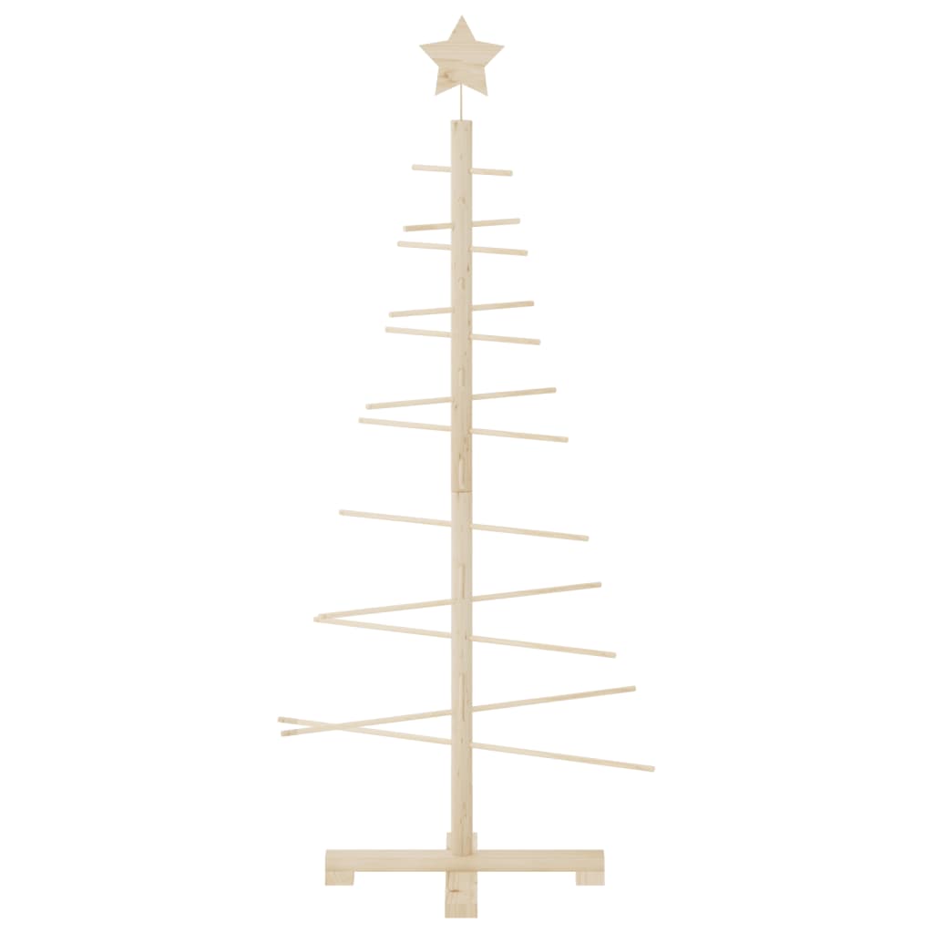 vidaXL Árbol de Navidad de madera de adorno madera maciza pino 125 cm