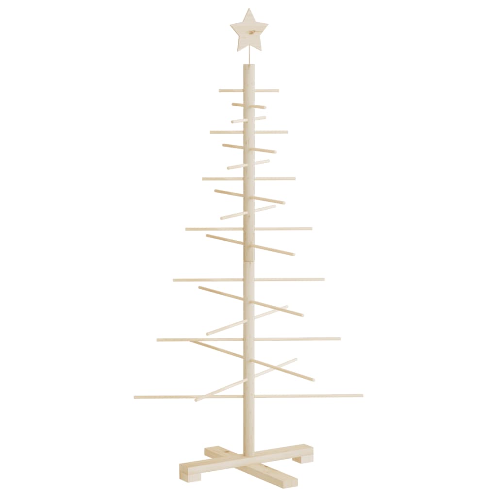 vidaXL Árbol de Navidad de madera de adorno madera maciza pino 125 cm