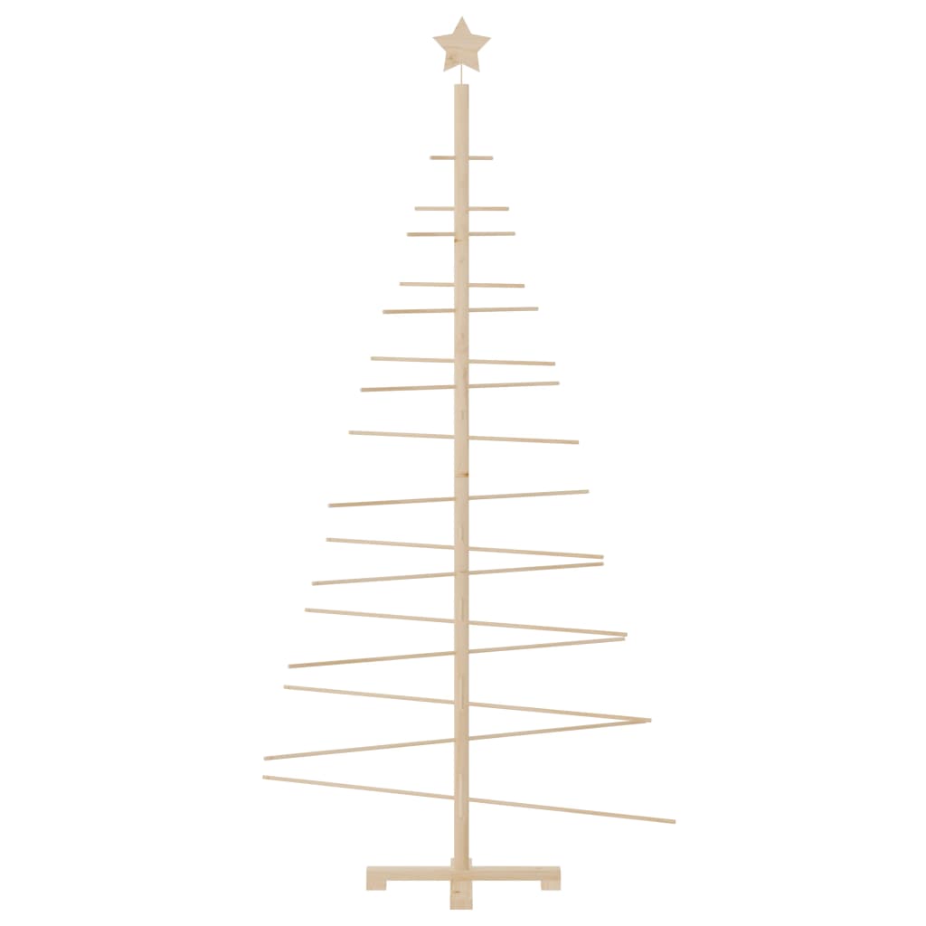 vidaXL Árbol de Navidad de madera de adorno madera maciza pino 180 cm