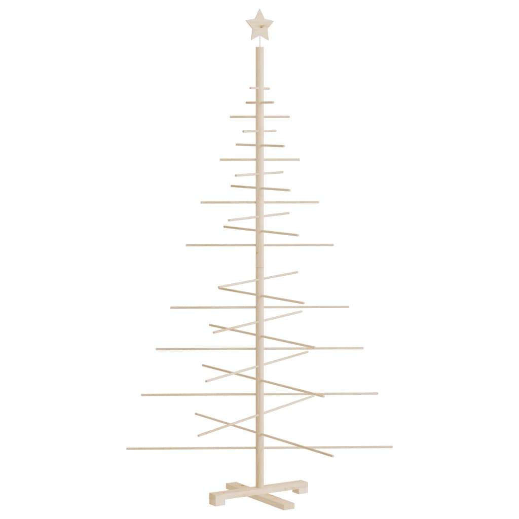 vidaXL Árbol de Navidad de madera de adorno madera maciza pino 180 cm