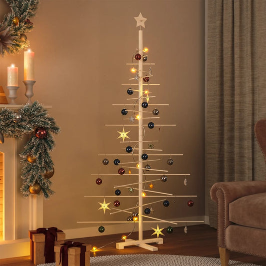 vidaXL Árbol de Navidad de madera de adorno madera maciza pino 180 cm