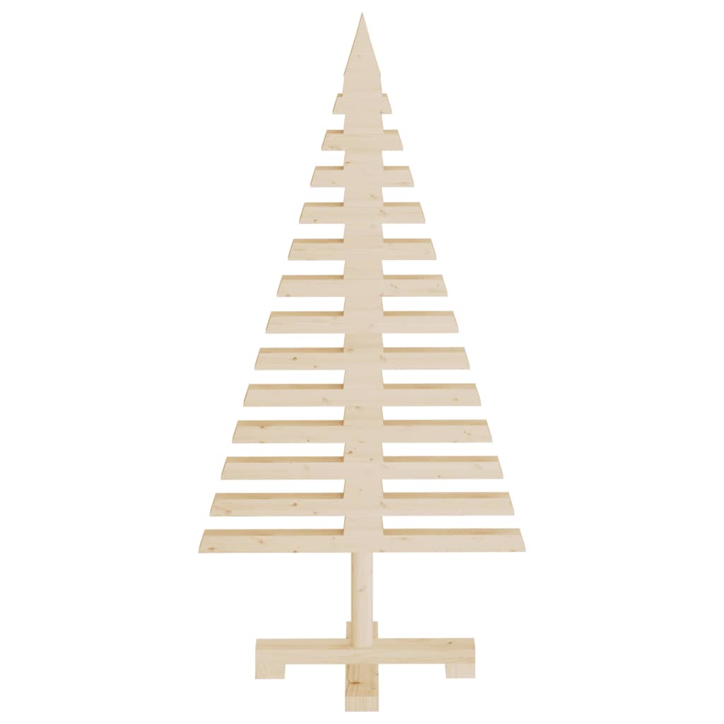 vidaXL Árbol de Navidad de madera de adorno madera maciza pino 90 cm