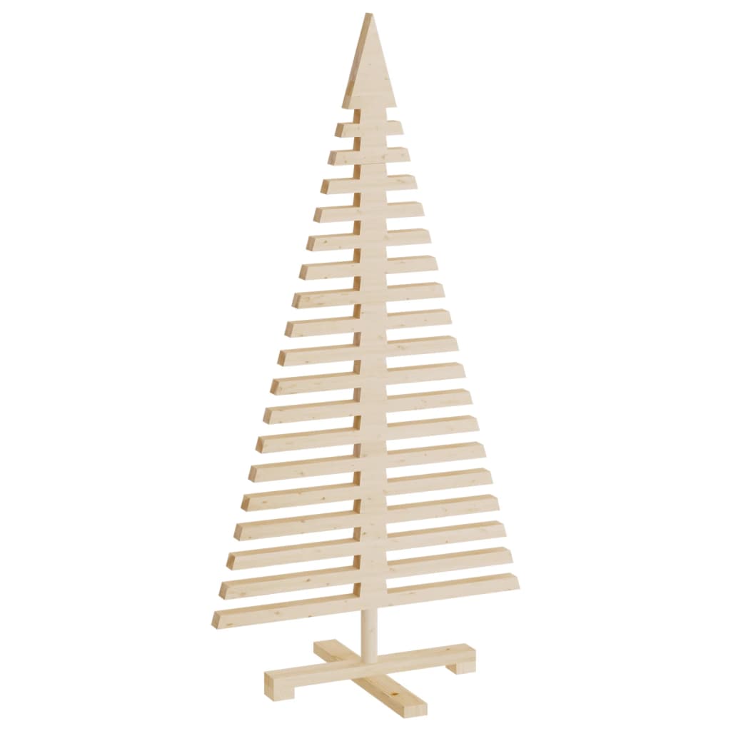 vidaXL Árbol de Navidad de madera de adorno madera maciza pino 120 cm