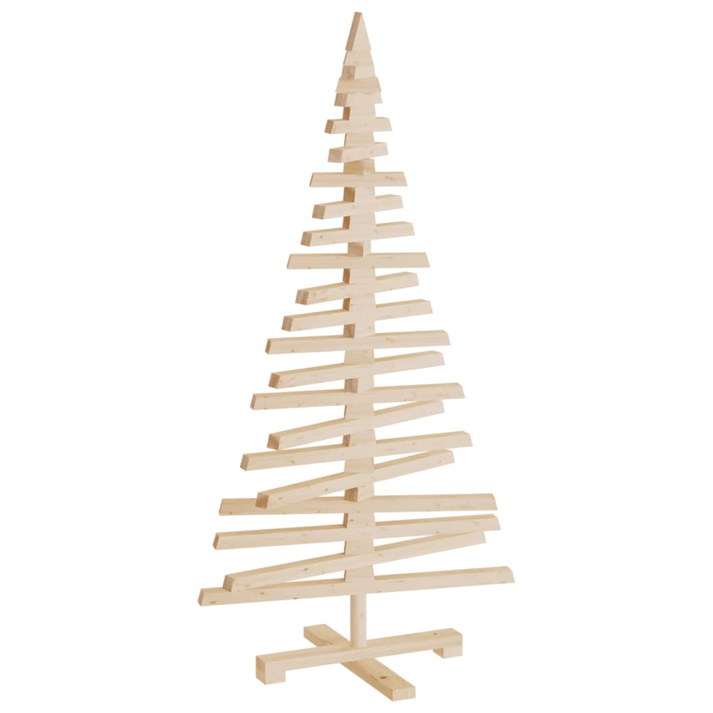 vidaXL Árbol de Navidad de madera de adorno madera maciza pino 120 cm