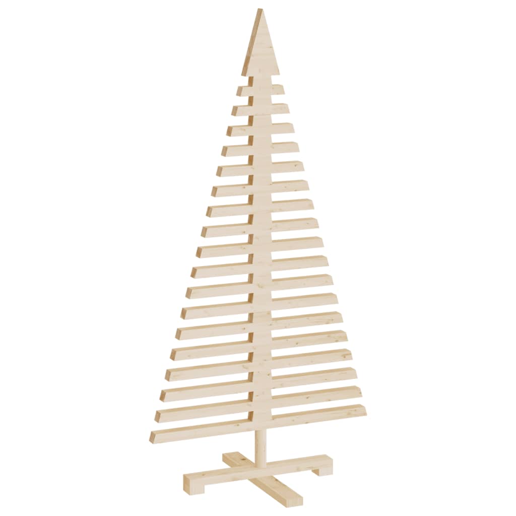 vidaXL Árbol de Navidad de madera de adorno madera maciza pino 120 cm