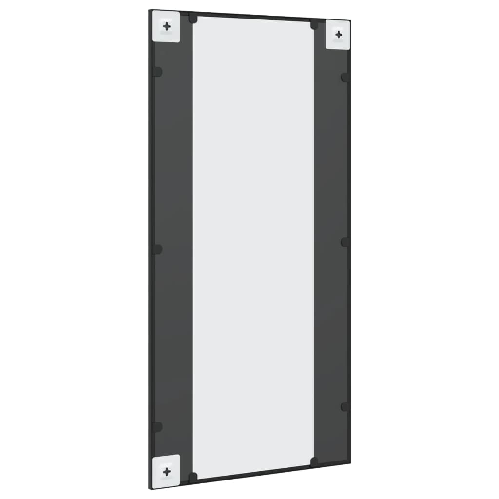 vidaXL Espejo de pared rectangular de hierro negro 50x100 cm