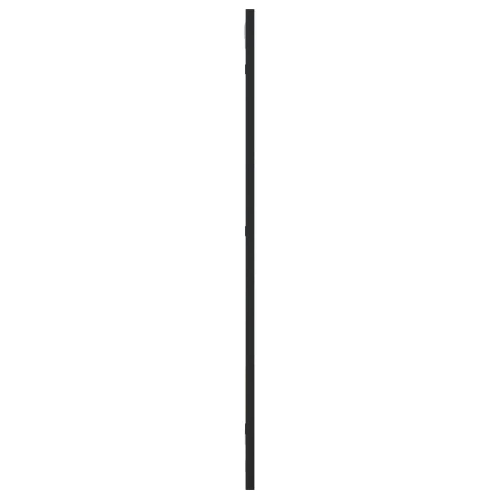 vidaXL Espejo de pared rectangular de hierro negro 30x80 cm