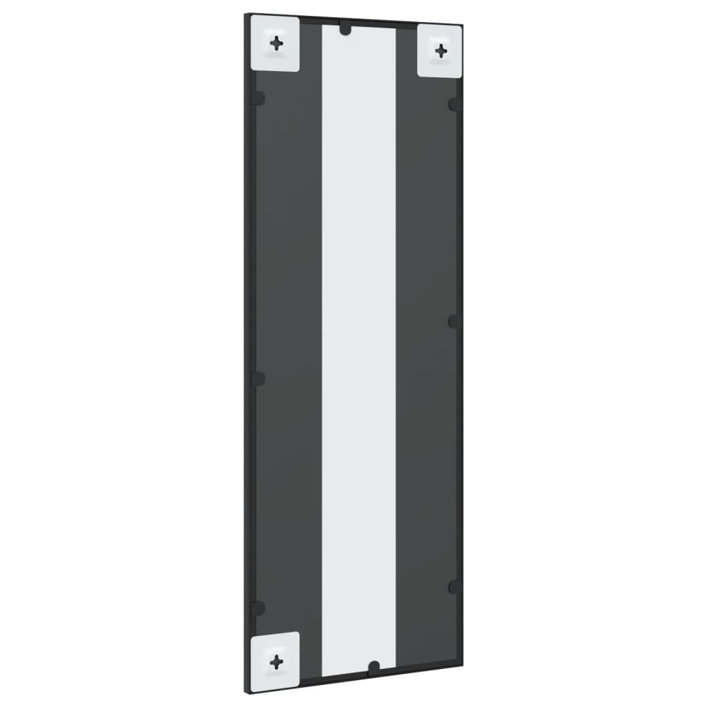 vidaXL Espejo de pared rectangular de hierro negro 30x80 cm