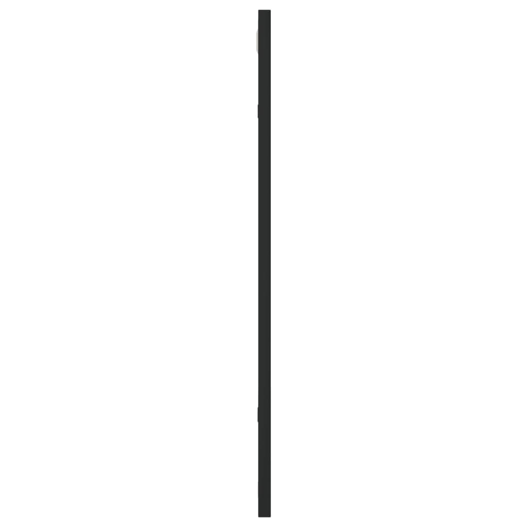 vidaXL Espejo de pared rectangular de hierro negro 50x60 cm