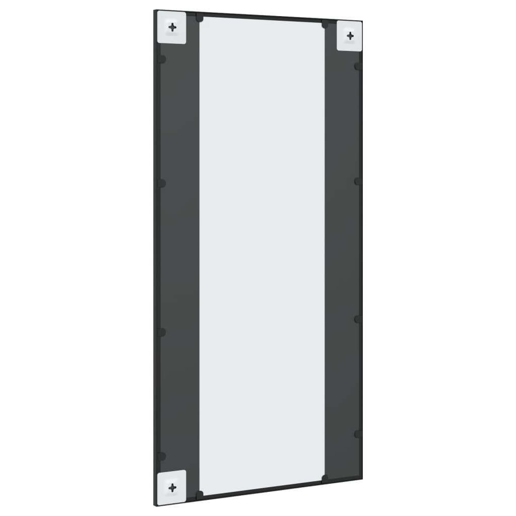 vidaXL Espejo de pared rectangular de hierro negro 50x100 cm