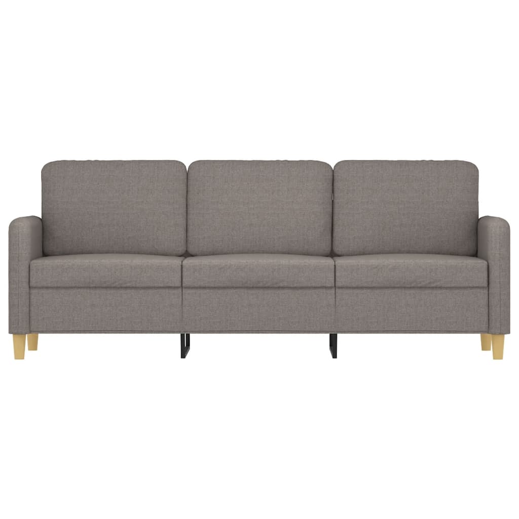 vidaXL Sofá de 3 plazas de tela gris taupe 180 cm