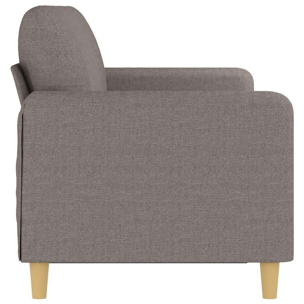 vidaXL Sofá de 3 plazas de tela gris taupe 180 cm