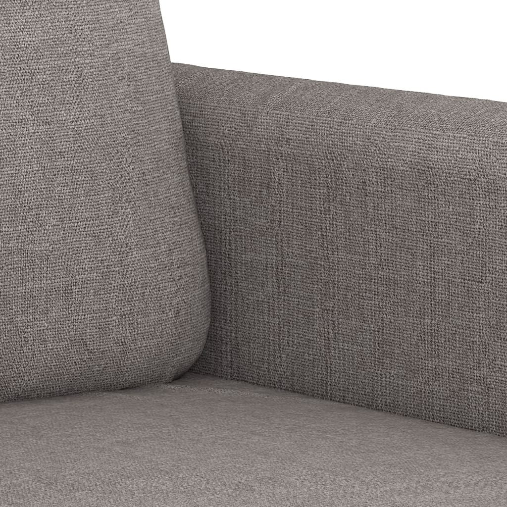 vidaXL Sofá de 3 plazas de tela gris taupe 180 cm