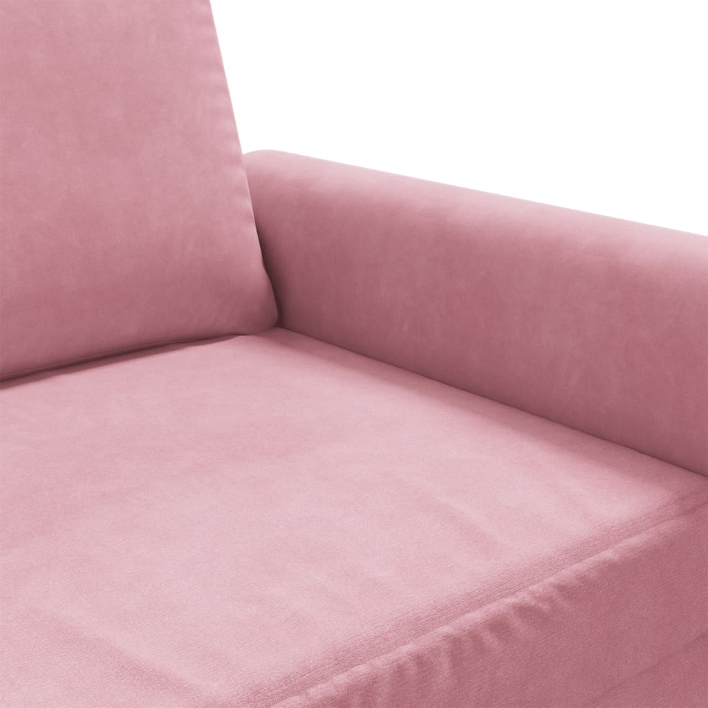 vidaXL Sillón de terciopelo rosa 60 cm