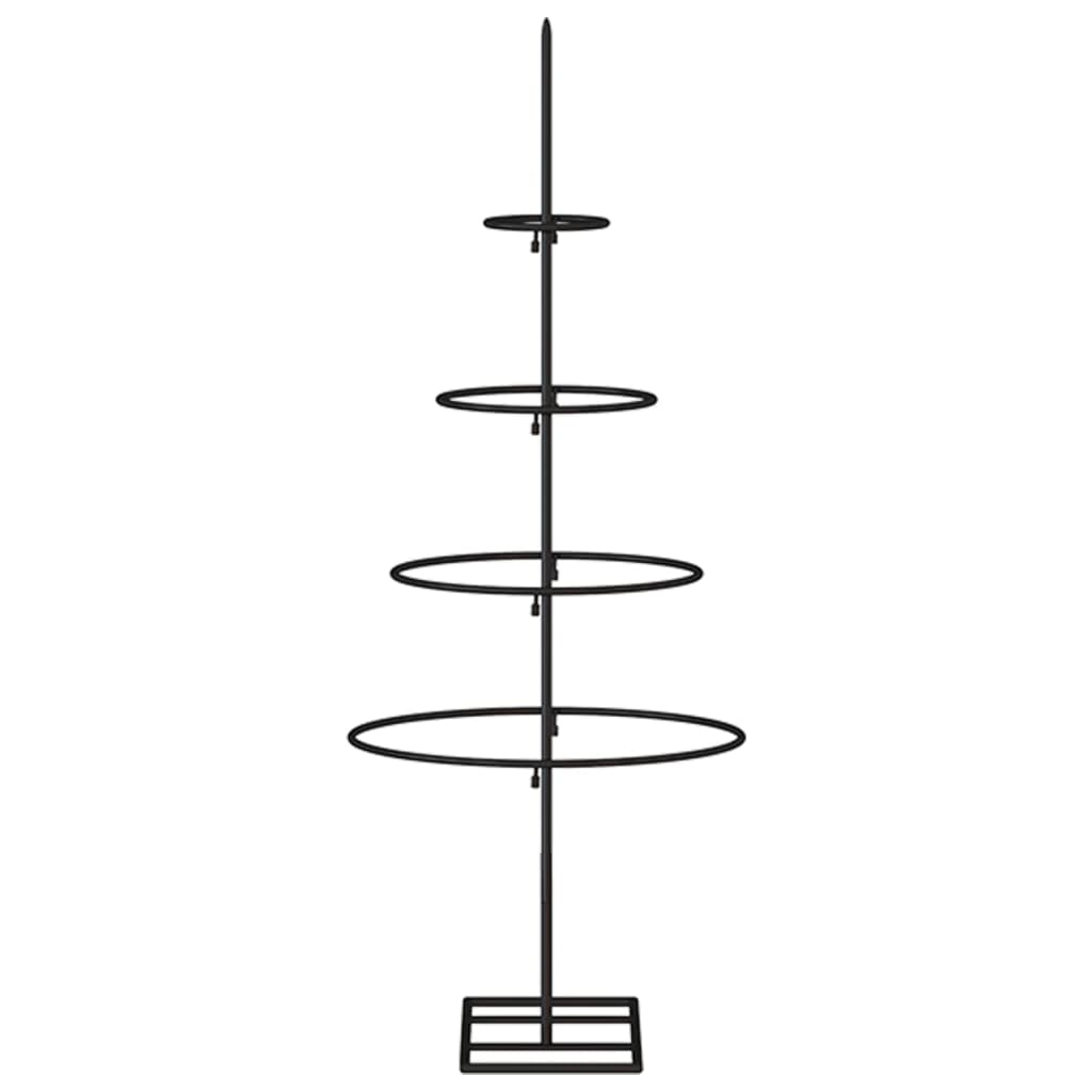 vidaXL Árbol de Navidad para decoración metal negro 60 cm