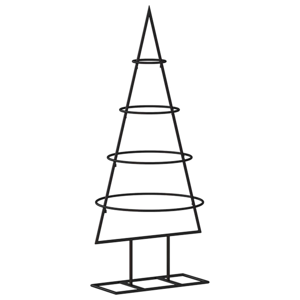 vidaXL Árbol de Navidad para decoración metal negro 60 cm