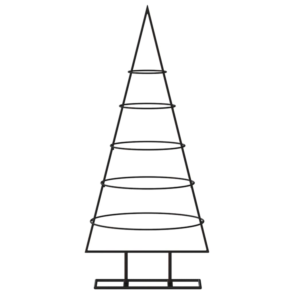 vidaXL Árbol de Navidad para decoración metal negro 90 cm