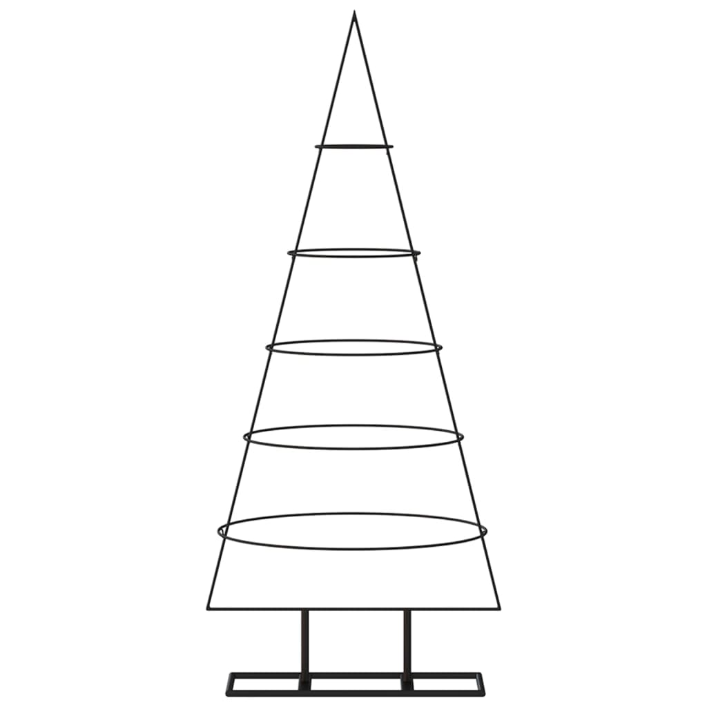 vidaXL Árbol de Navidad para decoración metal negro 125 cm