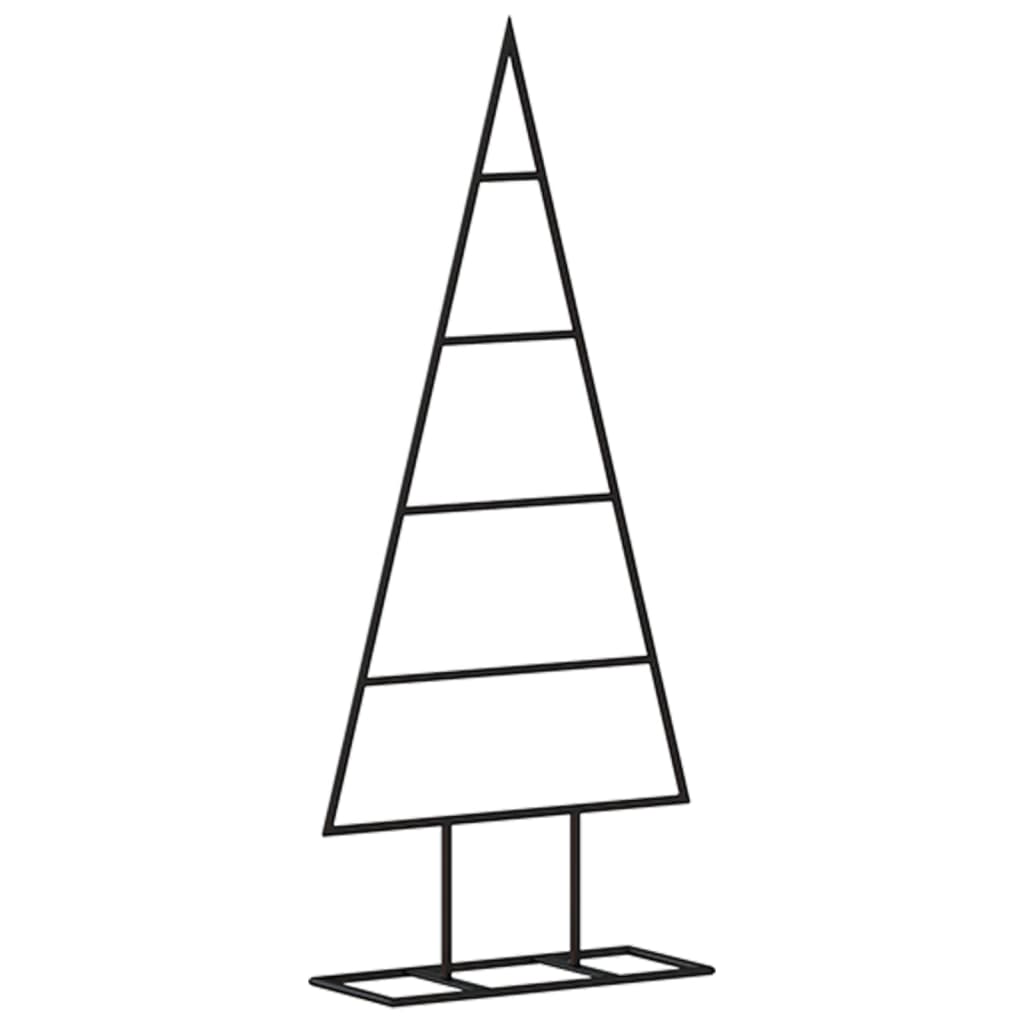 vidaXL Árbol de Navidad para decoración metal negro 60 cm