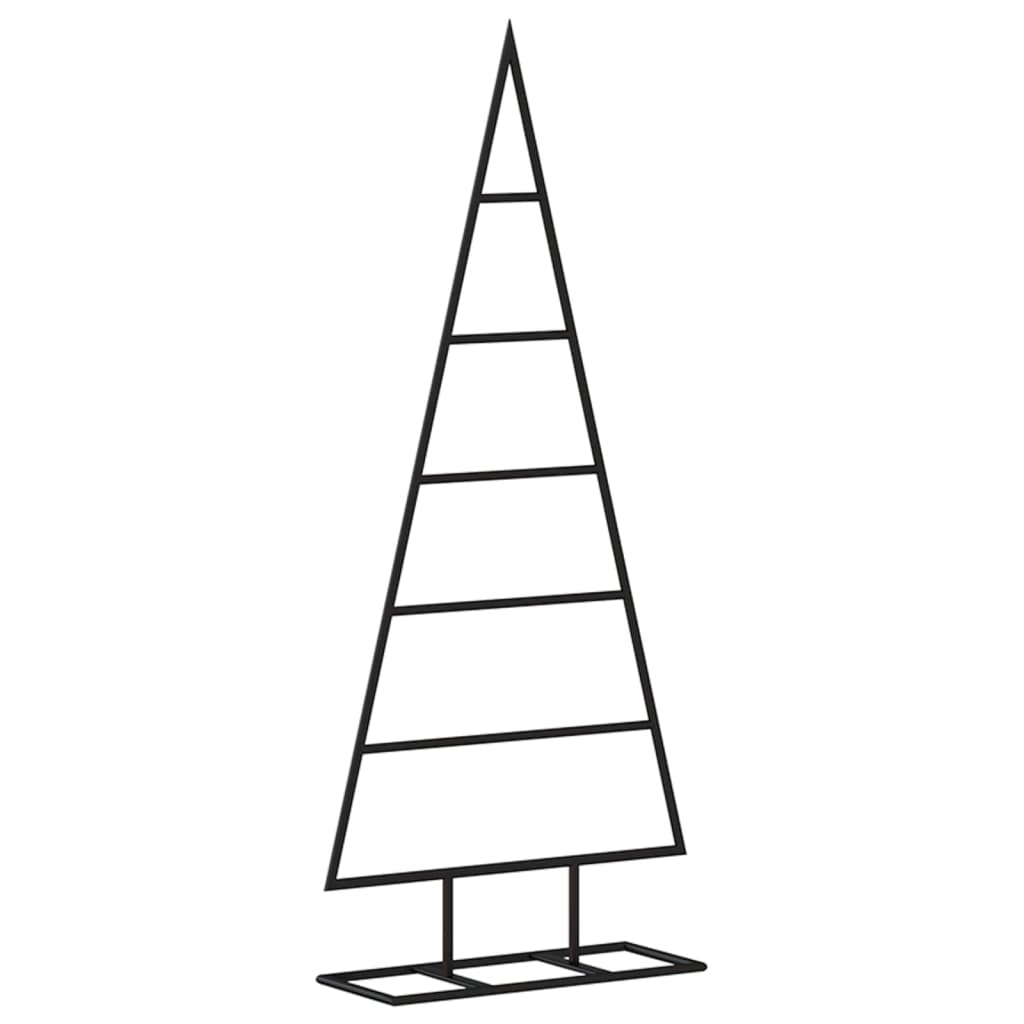 vidaXL Árbol de Navidad para decoración metal negro 90 cm