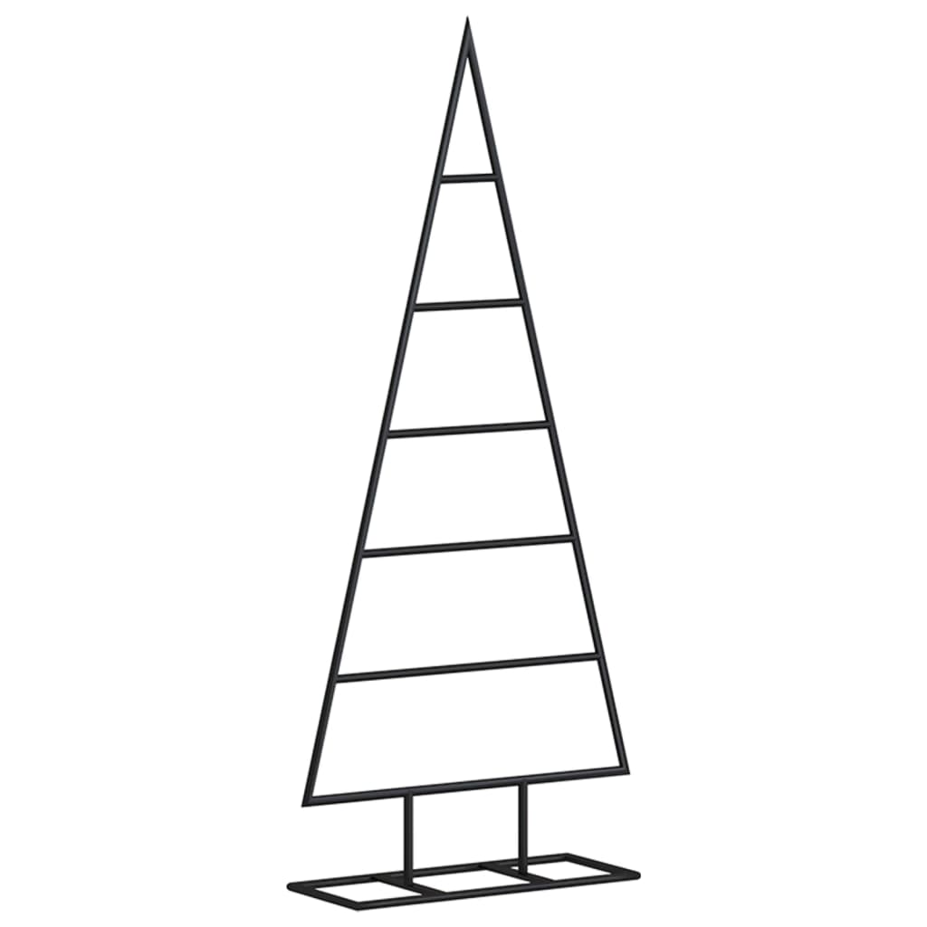 vidaXL Árbol de Navidad para decoración metal negro 90 cm