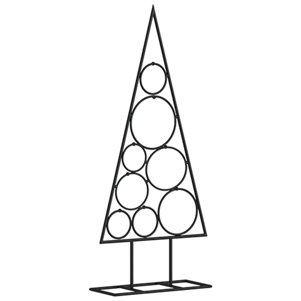 vidaXL Árbol de Navidad para decoración metal negro 60 cm