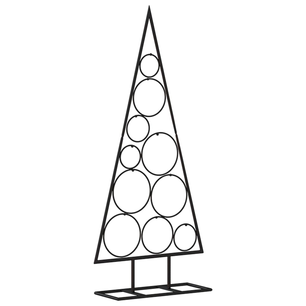 vidaXL Árbol de Navidad para decoración metal negro 90 cm