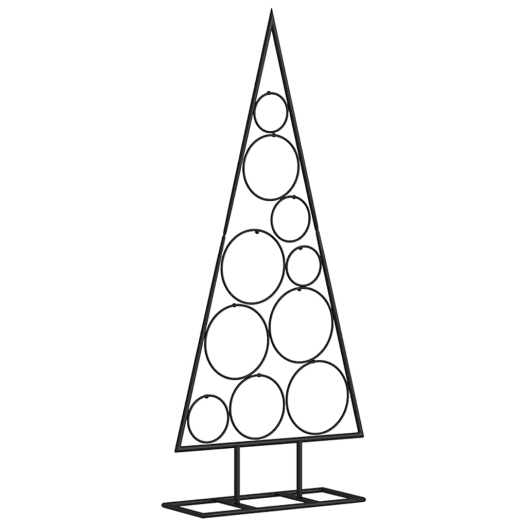 vidaXL Árbol de Navidad para decoración metal negro 90 cm