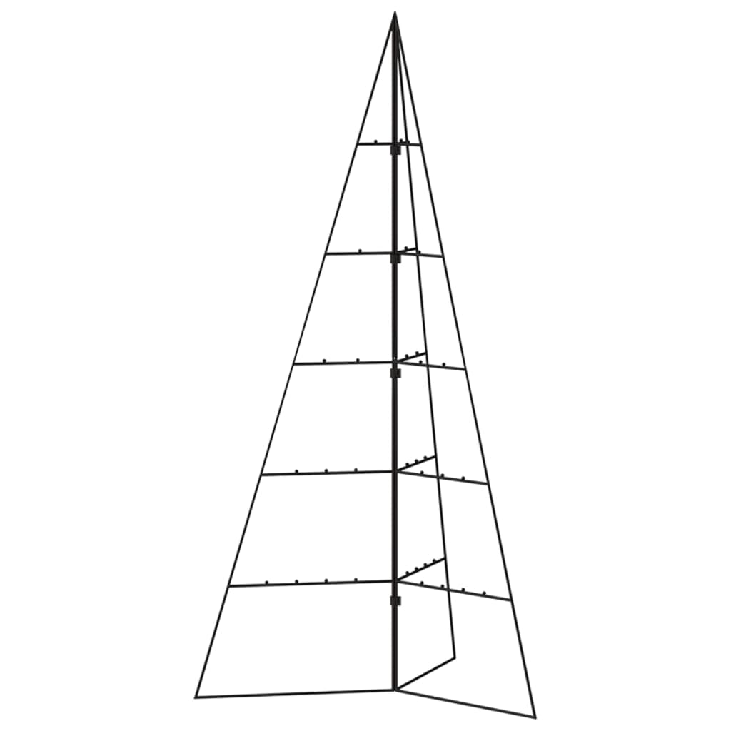 vidaXL Árbol de Navidad para decoración metal negro 100 cm