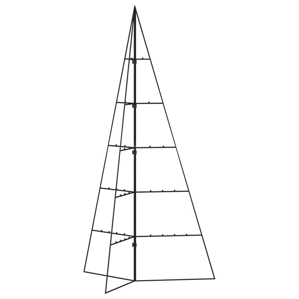 vidaXL Árbol de Navidad para decoración metal negro 100 cm