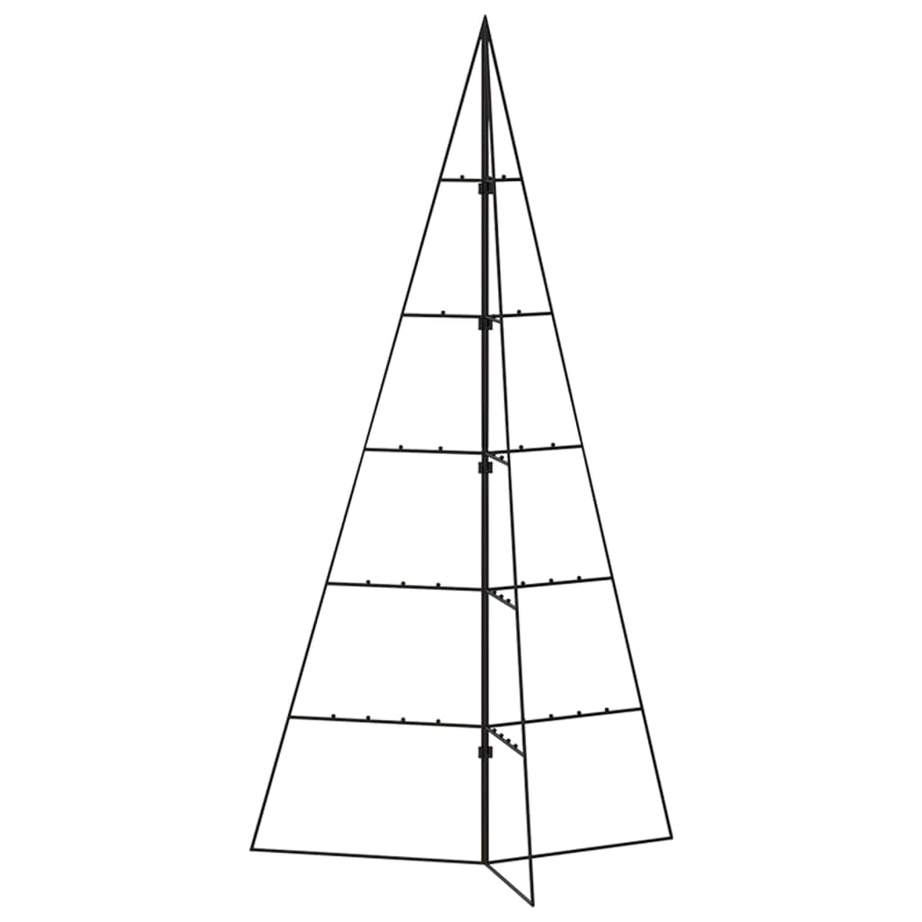 vidaXL Árbol de Navidad para decoración metal negro 100 cm