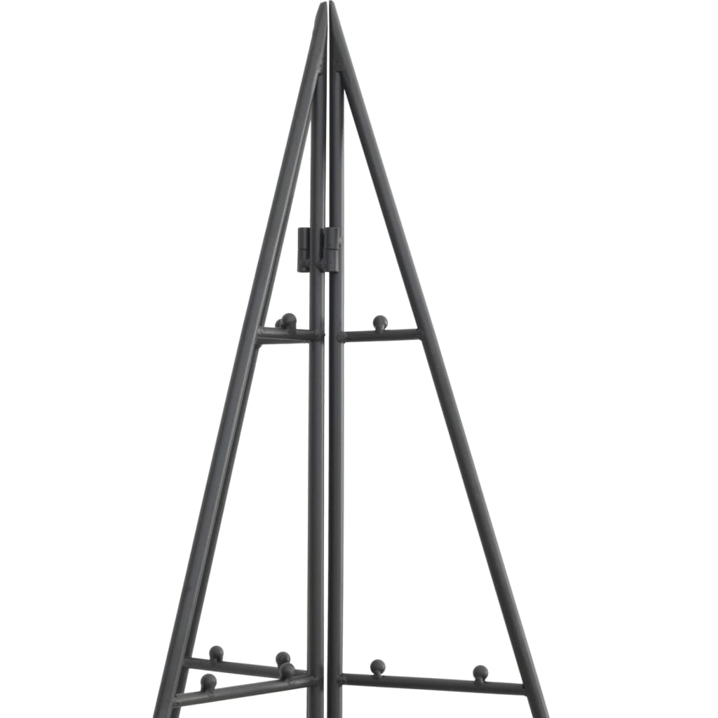 vidaXL Árbol de Navidad para decoración metal negro 100 cm