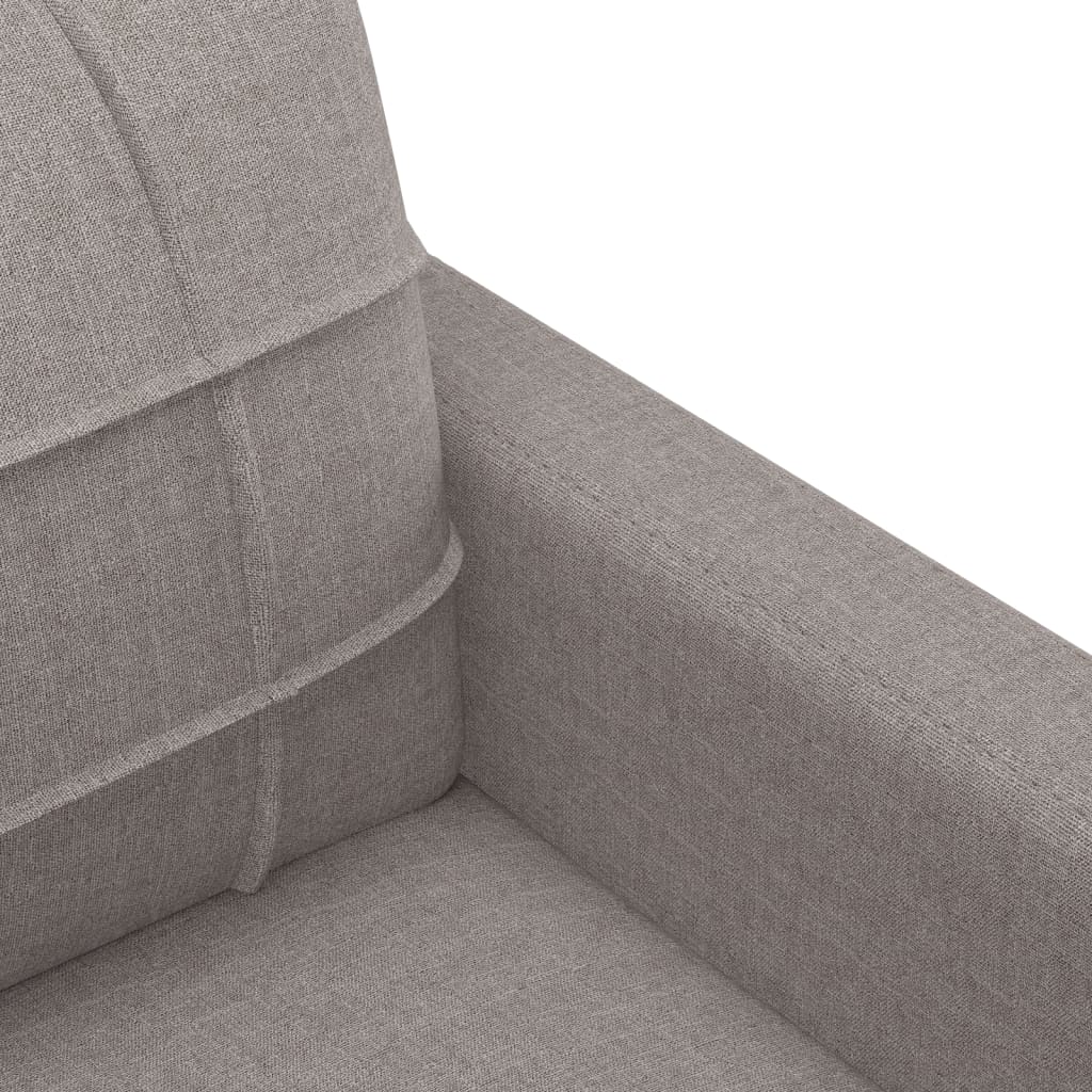 vidaXL Sillón de tela gris taupé 60 cm