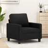 vidaXL Sillón cuero sintético negro 60 cm