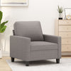 vidaXL Sillón de tela gris taupé 60 cm