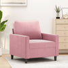 vidaXL Sillón de terciopelo rosa 60 cm