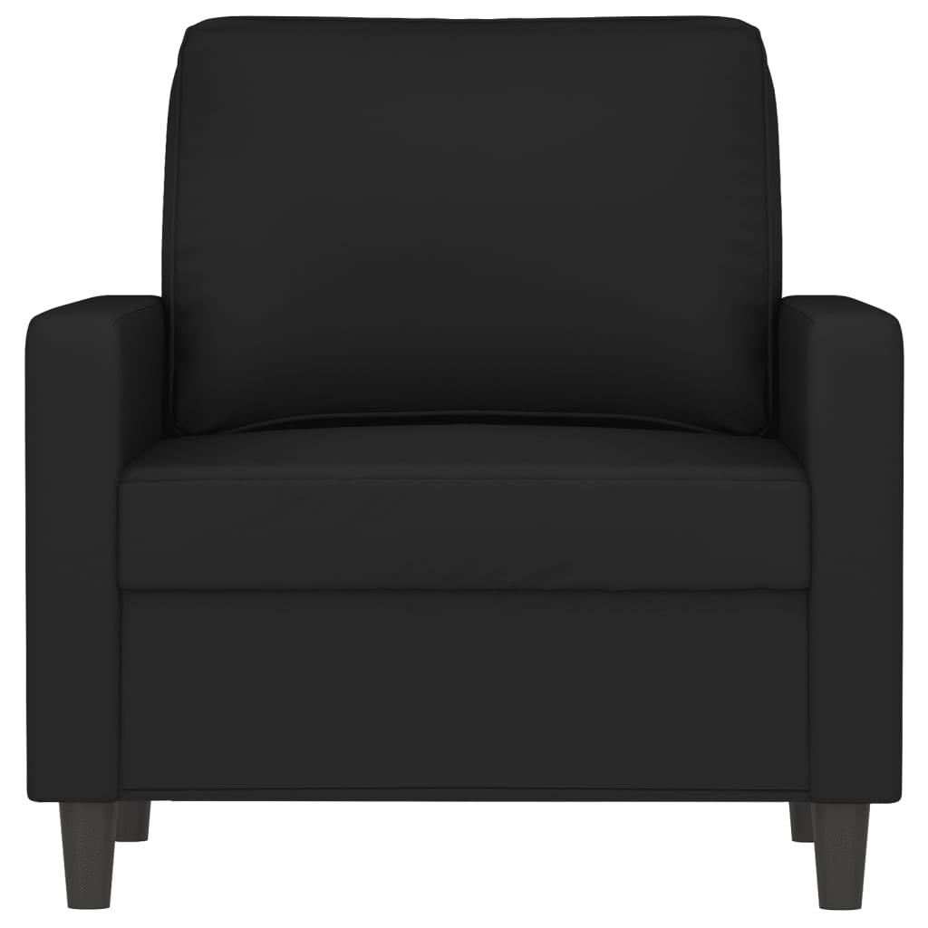 vidaXL Sillón de terciopelo negro 60 cm