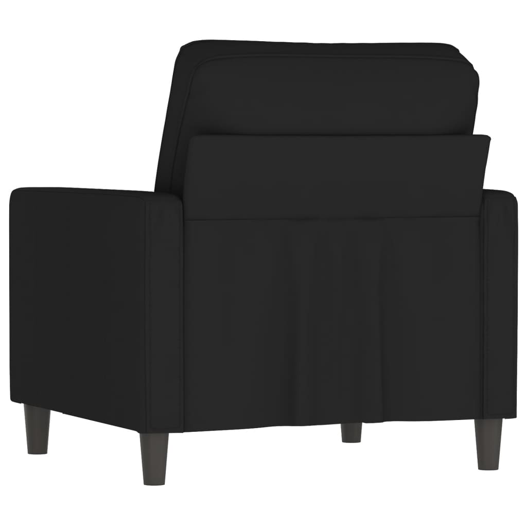 vidaXL Sillón de terciopelo negro 60 cm