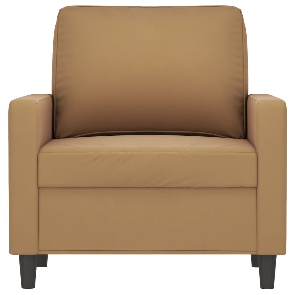 vidaXL Sillón de terciopelo marrón 60 cm