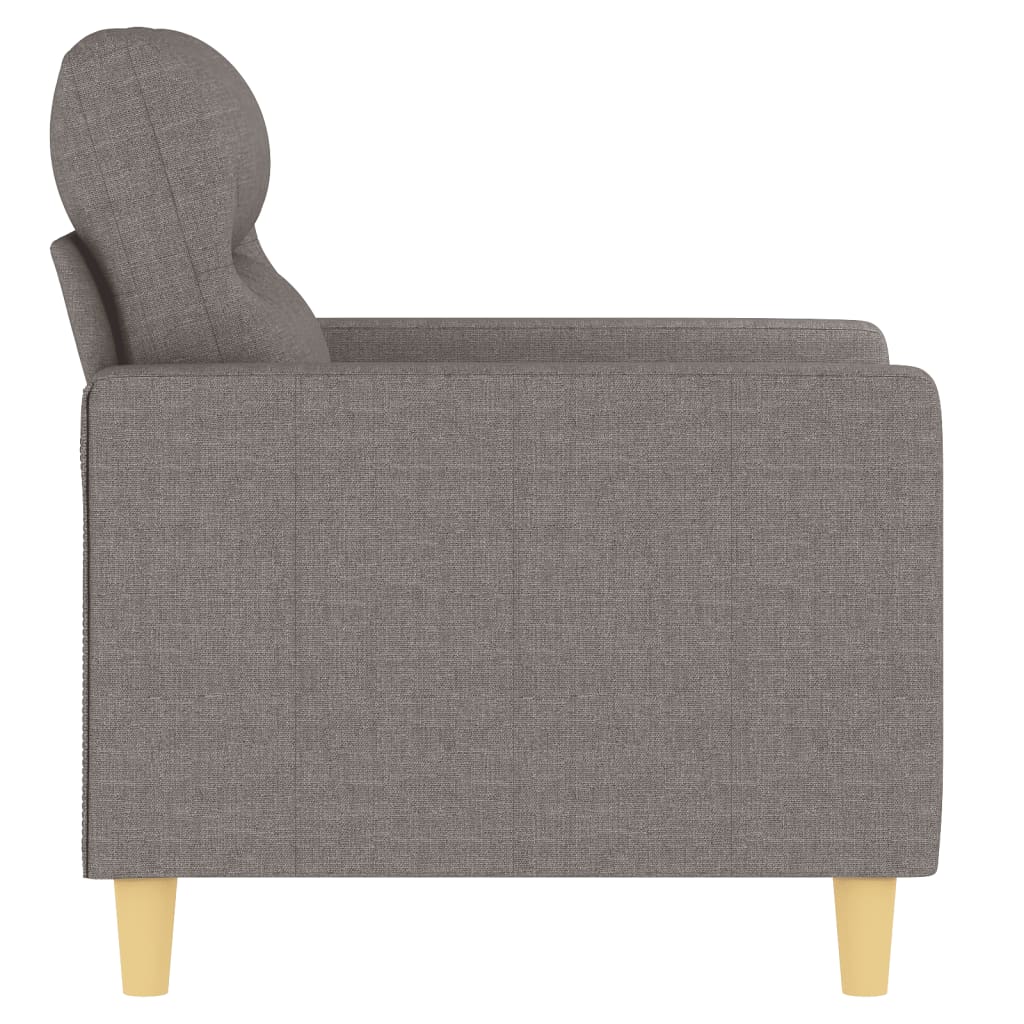 vidaXL Sillón de tela gris taupé 60 cm