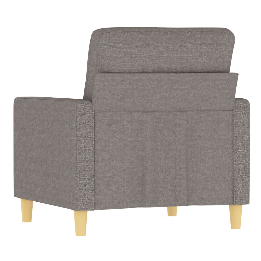 vidaXL Sillón de tela gris taupé 60 cm